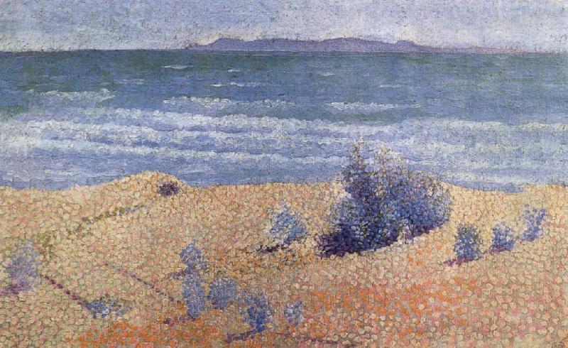 Henri Edmond Cross Beach on the Mediterranean oil painting image